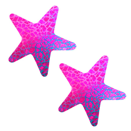 Purple Glitter Seashells Pasties