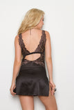Full Cup Lace Chemise Tia Lyn Lingerie 9401-MOCH-B