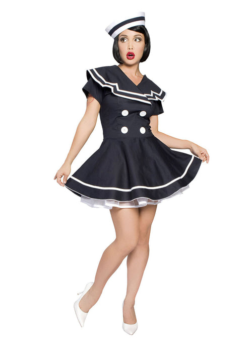 Sexy Pin Up Captain Costume Roma 4094