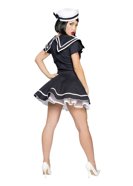 Sexy Pin Up Captain Costume Roma 4094 Back