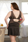 Full Cup Lace Chemise Tia Lyn Lingerie 9401X-MOCH-B