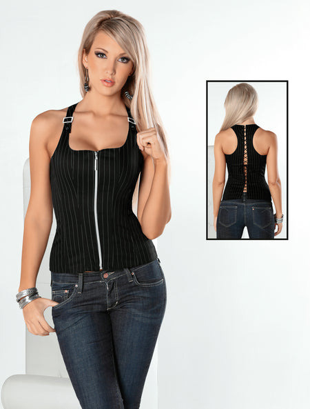 Smoldering Lace Up Back Bustier